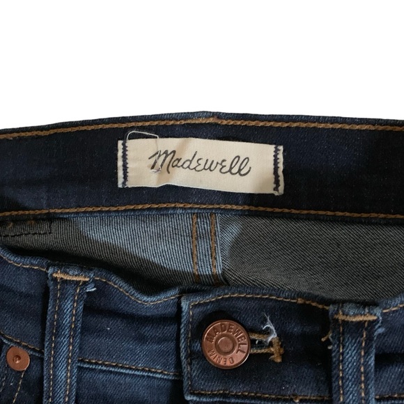 Madewell 25 dark wash 9” high-rise skinny preppy twee boho festival casual work - Picture 5 of 7